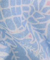 Tropical Pineapples Linen Blend Short-Sleeve Shirt