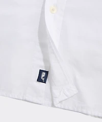 Ash Stripe Cotton Madras Short-Sleeve Shirt