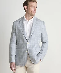 Helmsman Plaid Linen Blazer