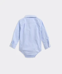 Baby Boy Oxford Bodysuit