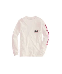 OUTLET Girls Glitter Floral Whale Long-Sleeve Pocket Tee