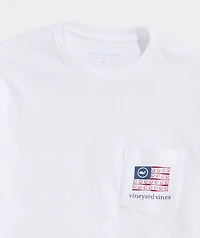 Baseball Flag Short-Sleeve Pocket Tee