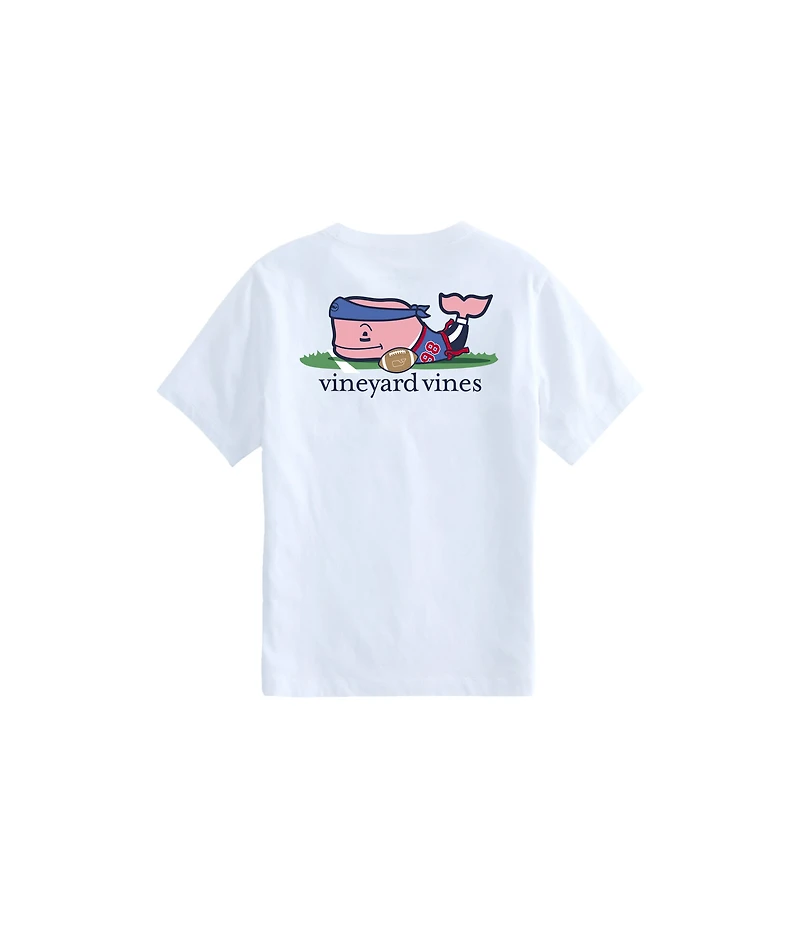 OUTLET Boys' Flag Football Whale Short-Sleeve Pocket Tee