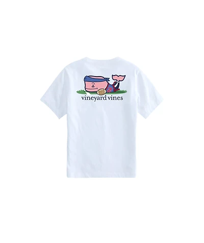 OUTLET Boys' Flag Football Whale Short-Sleeve Pocket Tee