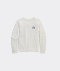 Girls' Watercolor Elf Whale Long-Sleeve Tee