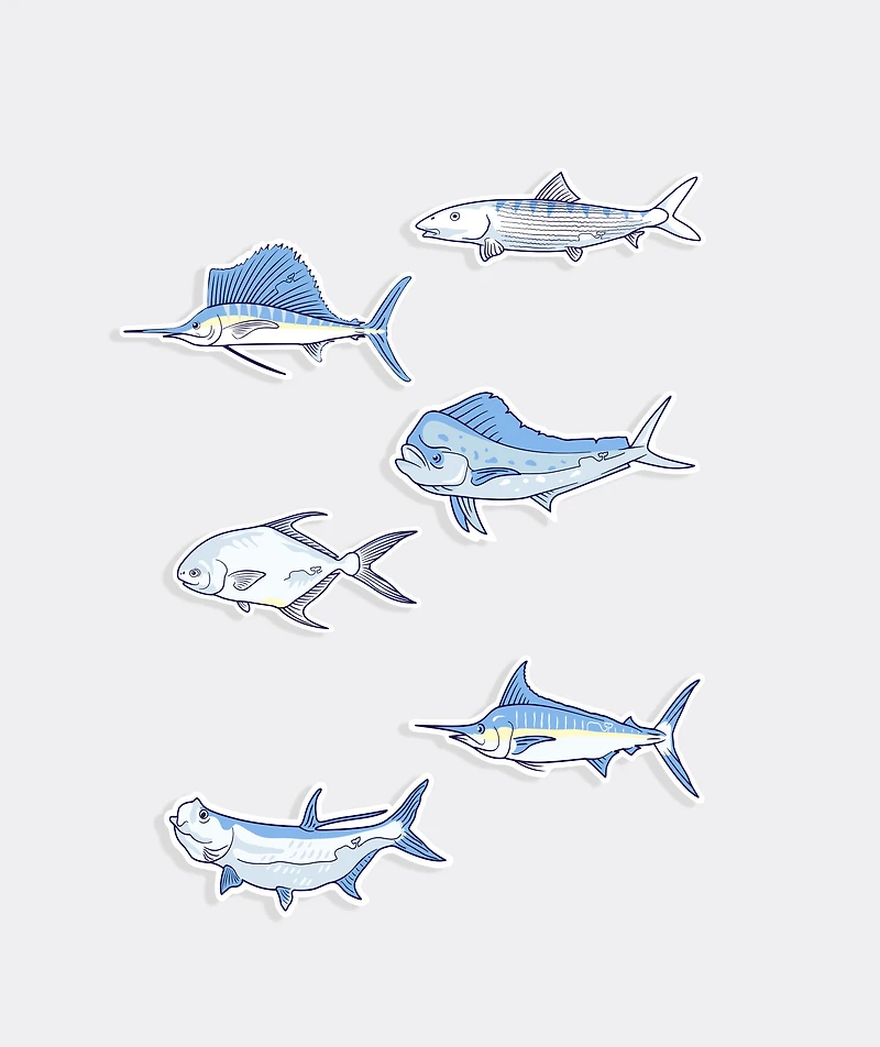 vineyard vines Fish Sticker Pack