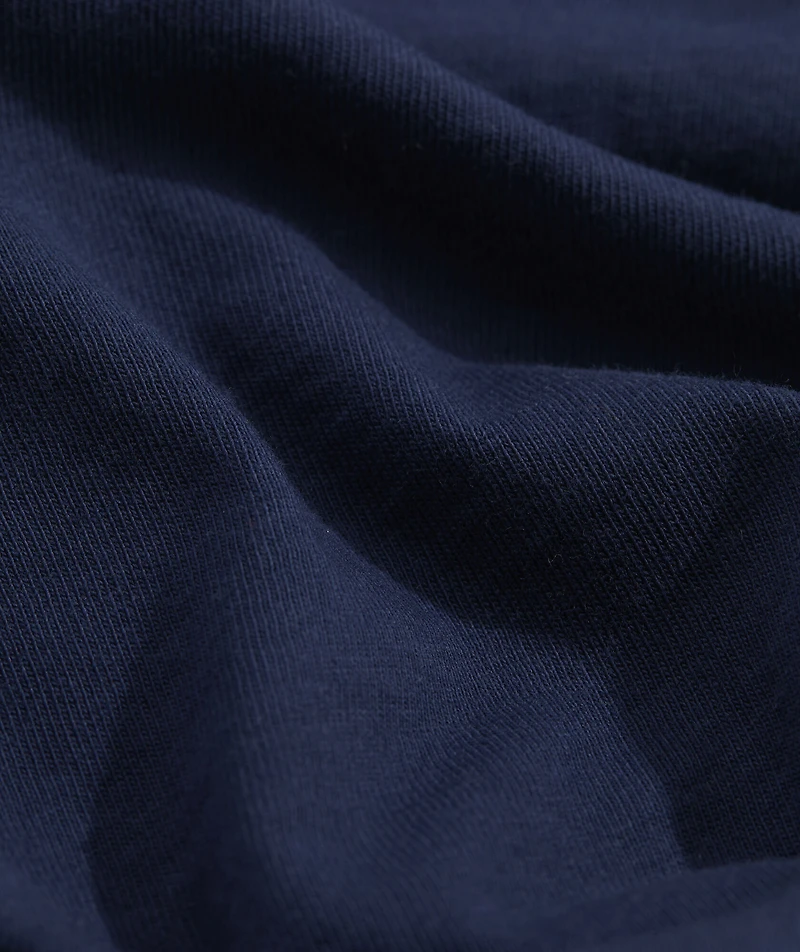 Print Sleeve Logo Box Long-Sleeve Pocket Tee