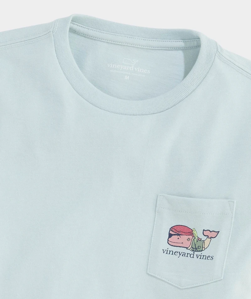 Boys' Pirate Whale Short-Sleeve Pocket Tee