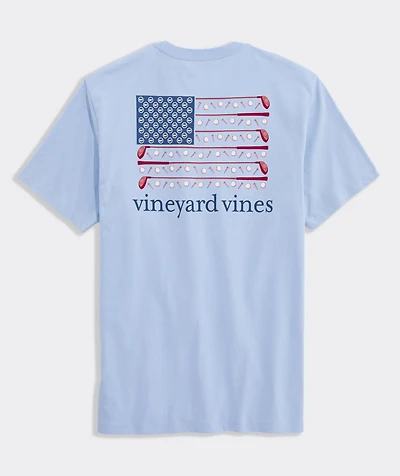 Americana Golf Flag Short-Sleeve Pocket Tee
