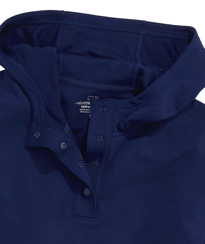 OUTLET Women's Snap Placket Pullover Hoodie