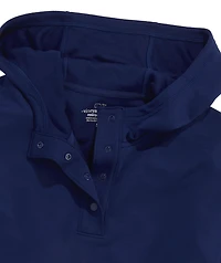 OUTLET Women's Snap Placket Pullover Hoodie