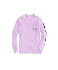 OUTLET Girls Glitter Unicorn Whale Long-Sleeve Pocket Tee