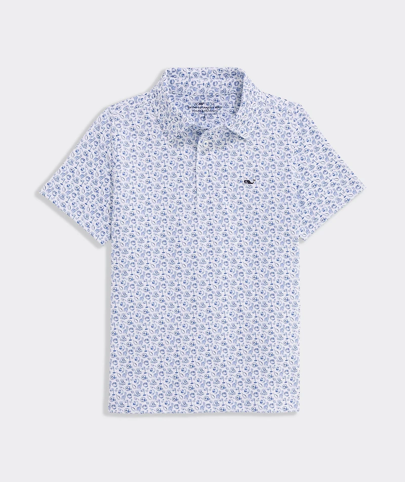 Boys' Printed Sankaty Performance Polo