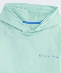 Whale Dot Long-Sleeve Harbor Performance Hoodie Tee