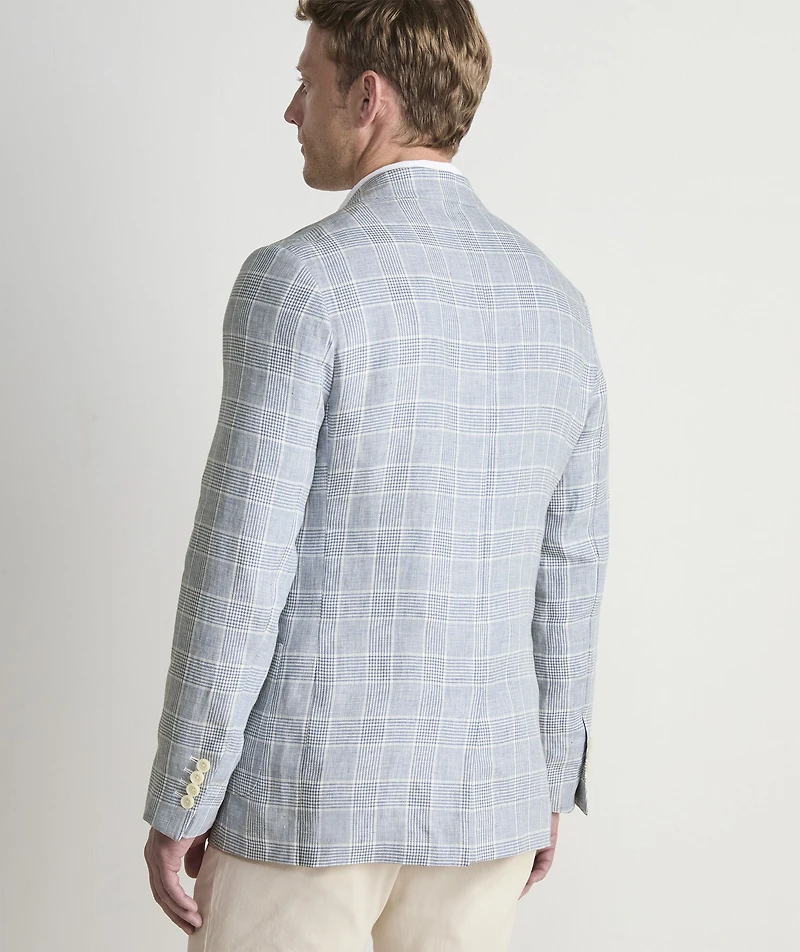 Helmsman Plaid Linen Blazer
