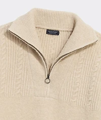 Boucle Quarter-Zip Sweater