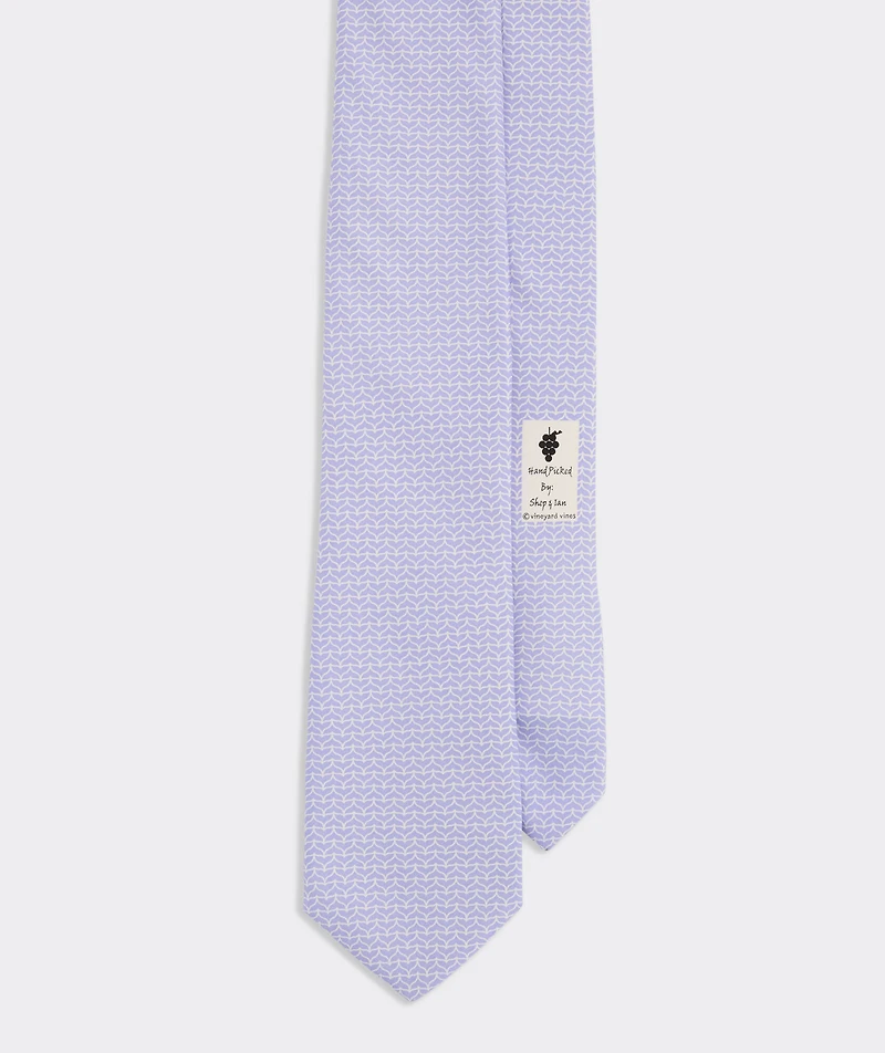 Whale Tail Geo Printed Tie