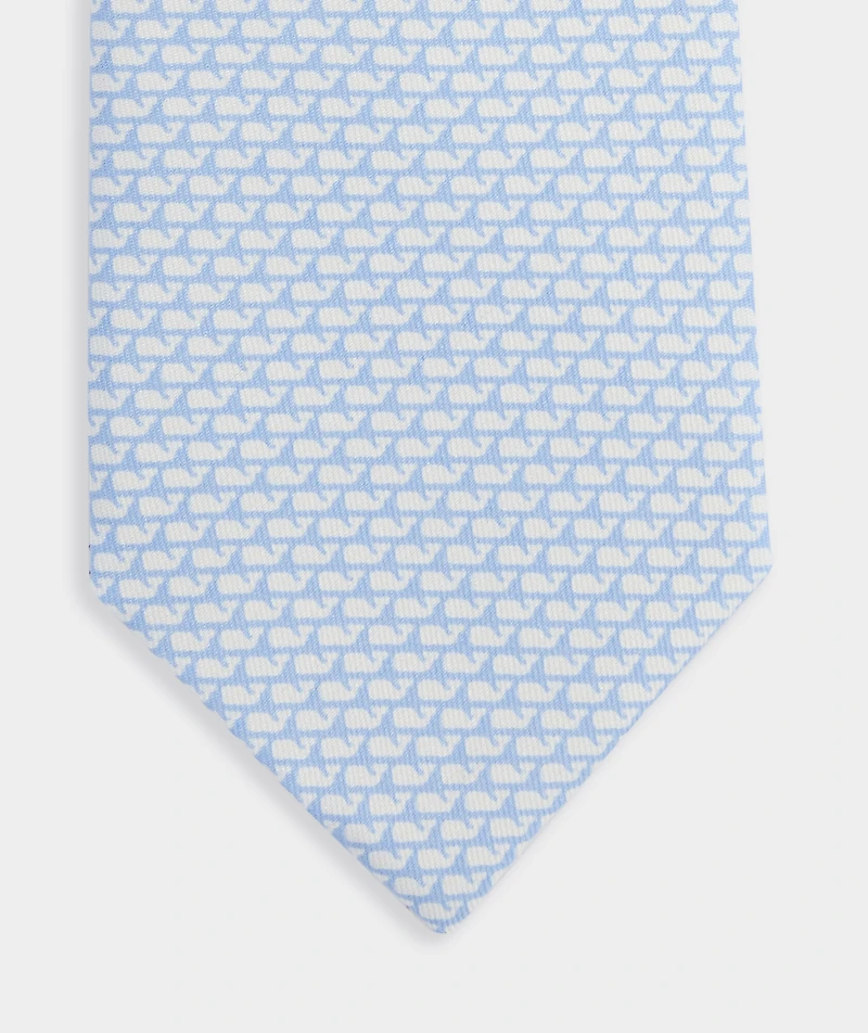 Boys' Micro Whales Silk Tie