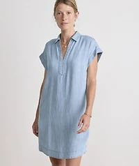 Margo Pinstripe Shirtdress