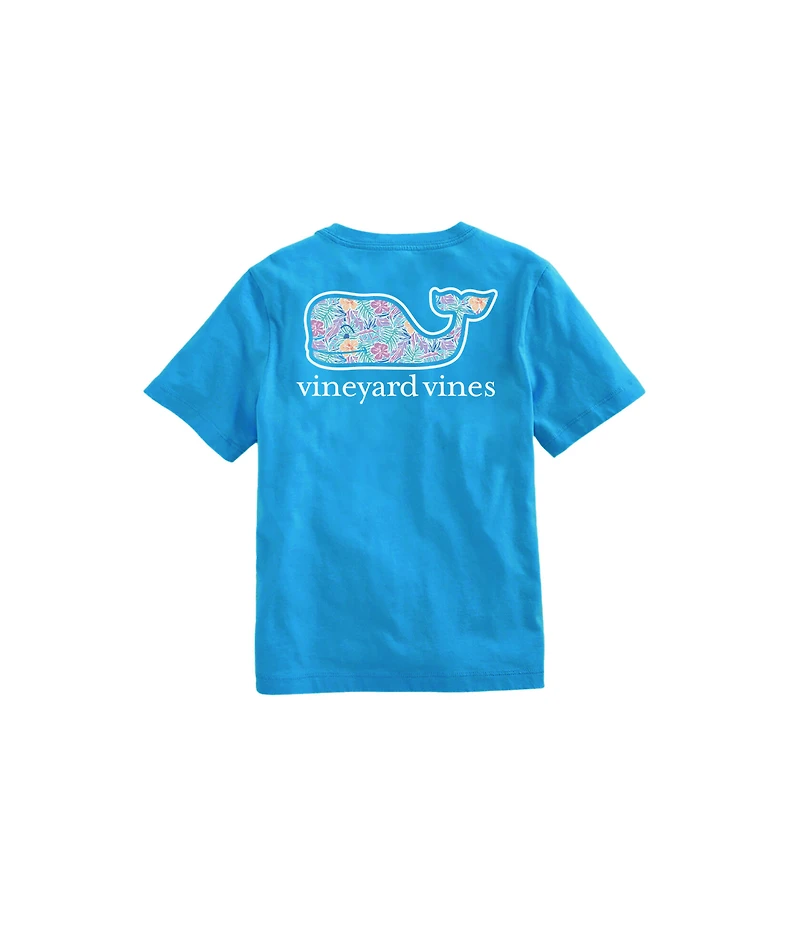 OUTLET Kids' Tropical Whale Fill Short-Sleeve Pocket Tee