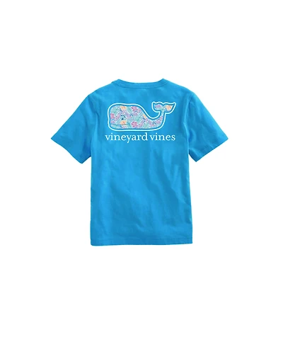 OUTLET Kids' Tropical Whale Fill Short-Sleeve Pocket Tee