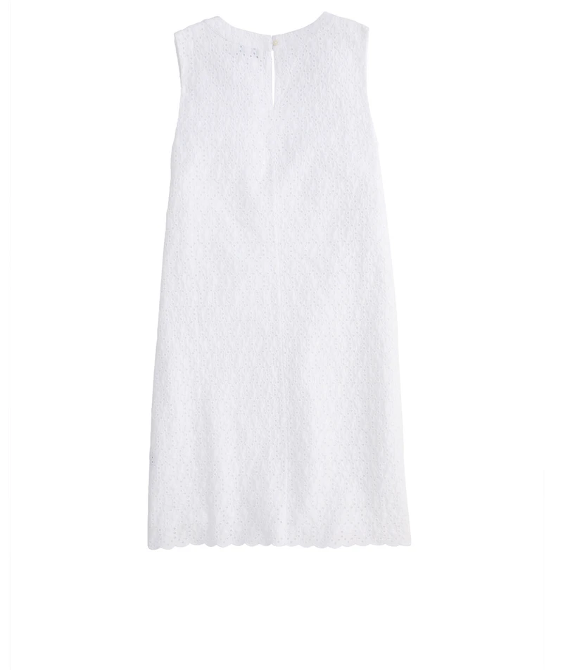 OUTLET Women's Eyelet Scallop Popover Dress