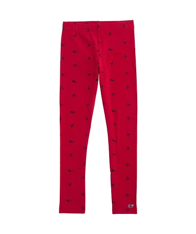 OUTLET Girls' Whale & Bow Printed Leggings