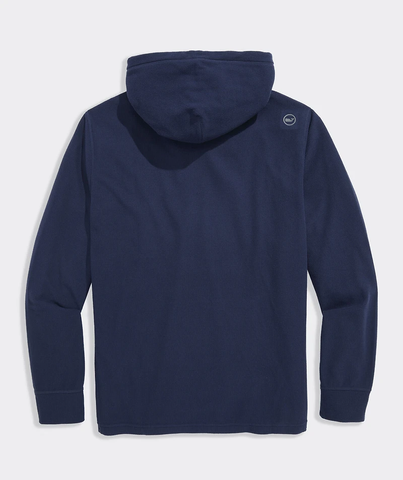 Grid Fleece Textured Hoodie