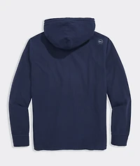 Grid Fleece Textured Hoodie