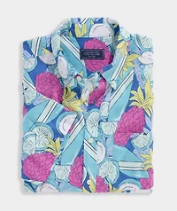 Pina Cool-ada Linen Blend Short-Sleeve Shirt