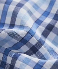 Boys' Road Town Tattersall Performance Cotton Short-Sleeve Shirt