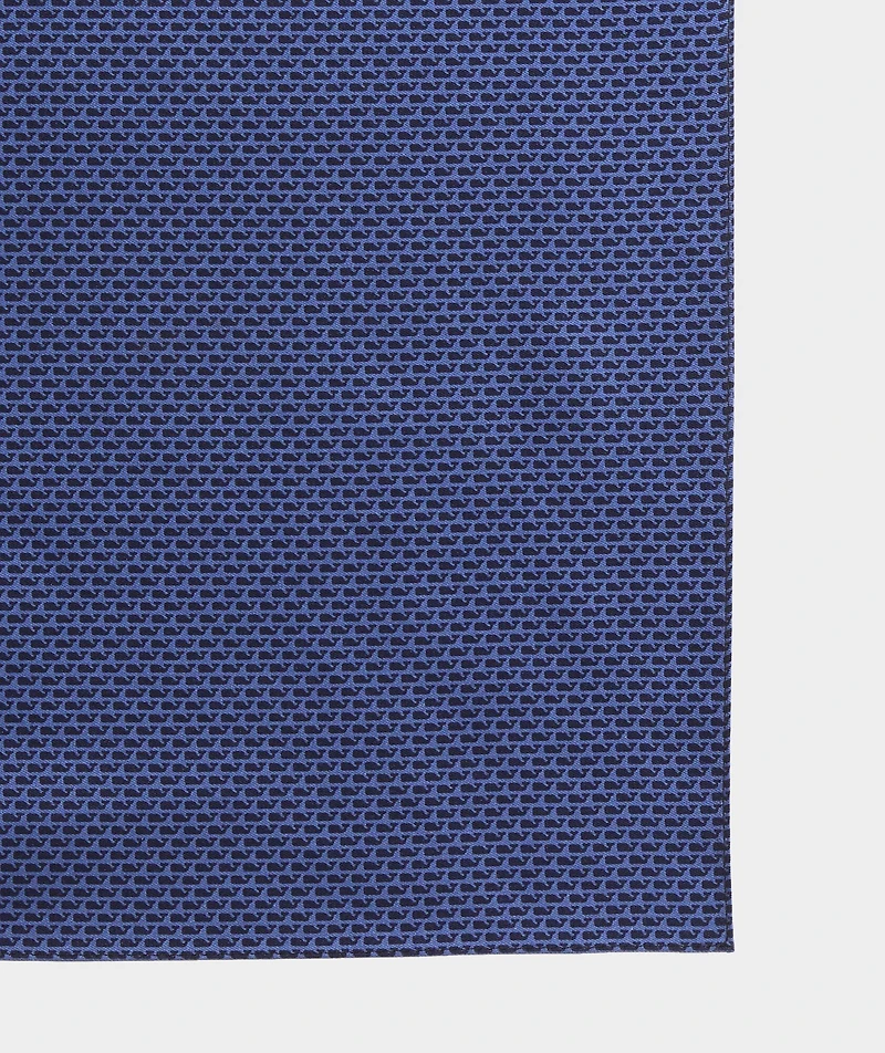Micro Whales Silk Pocket Square