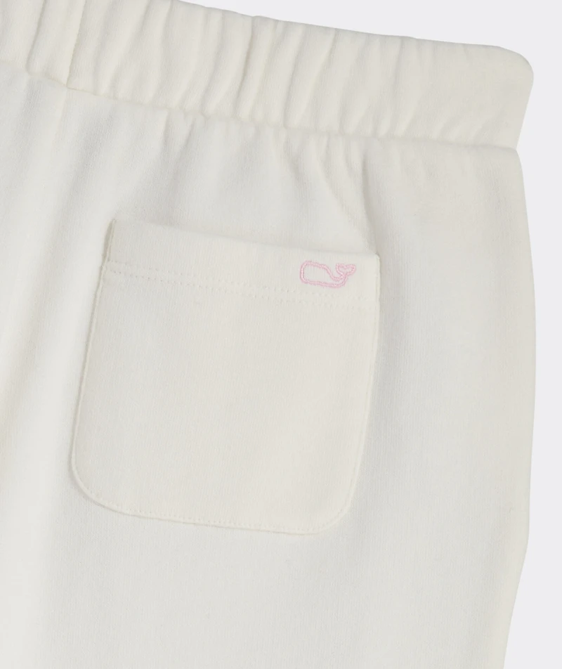 Girls' French Terry Wide Leg Sweatpant