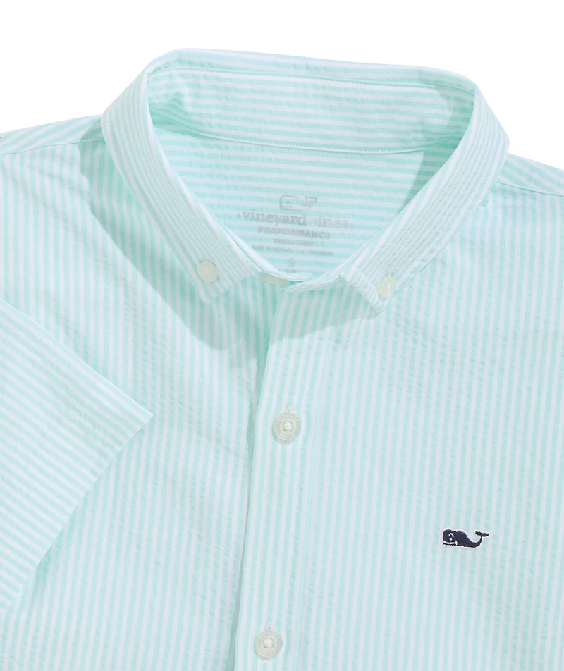 OUTLET Performance Seersucker Short-Sleeve Shirt