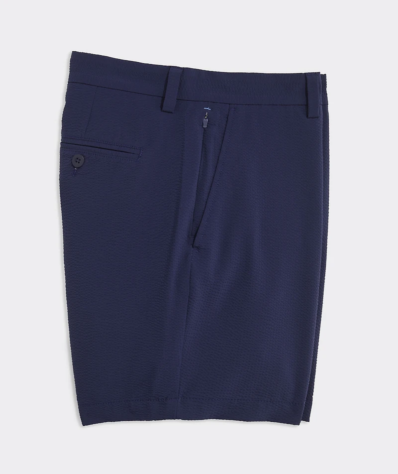 7 Inch On-The-Go Seersucker Shorts