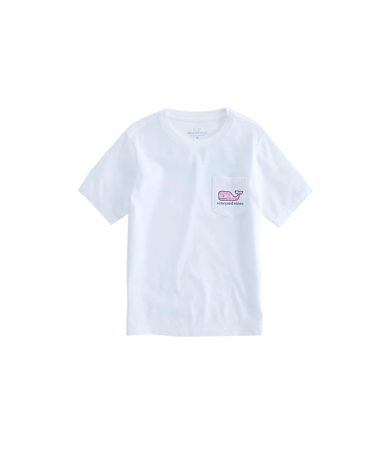 OUTLET Girls' Whale Dot Short-Sleeve Pocket Tee