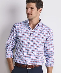 Road Town Tattersall Performance Cotton Shirt