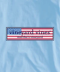 OUTLET Boys' Classic USA Logo Box Long-Sleeve Pocket Tee