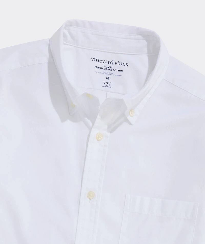 Breakwater Solid Performance Cotton Slim Fit Shirt