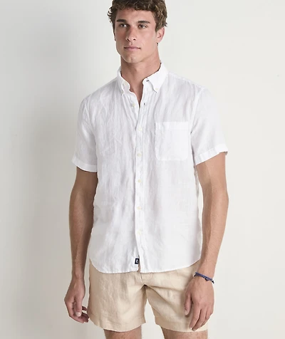Surfside Solid Linen Short-Sleeve Shirt
