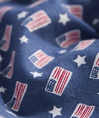 Boys' Printed Cotton Short-Sleeve Shirt