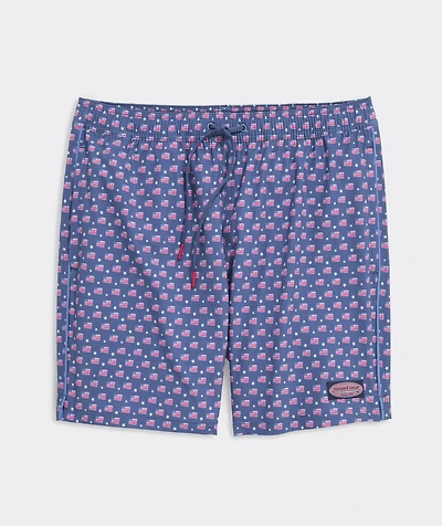 Inch Printed Chappy Swim Trunks