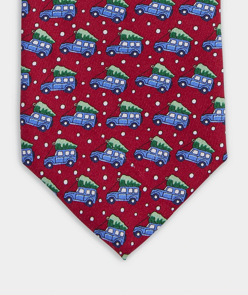 Truck & Tree Silk Tie