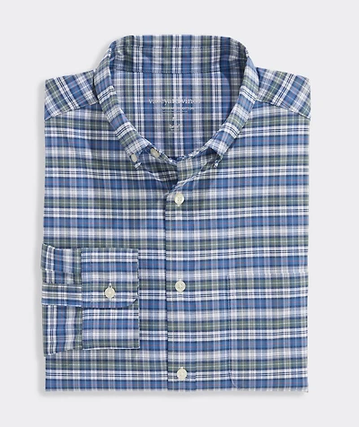 Faraway Plaid Performance Cotton Shirt