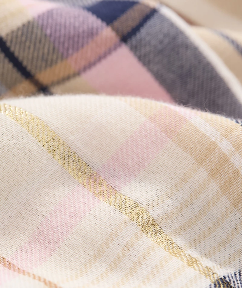 Girls' Pleated Flannel Dress
