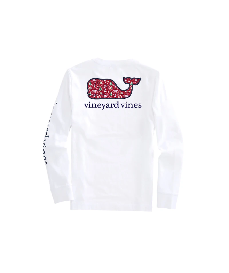 OUTLET Kids' Holiday Whales Whale Long-Sleeve Pocket Tee
