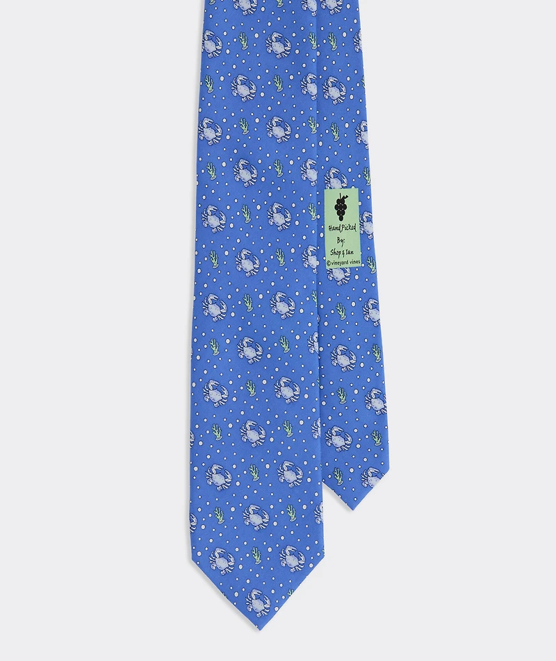 Crab Silk Tie