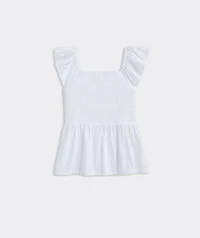 Girls' Smocked Jersey Top