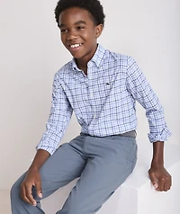 Boys' Forepeak Tattersall Featherweight Performance Shirt