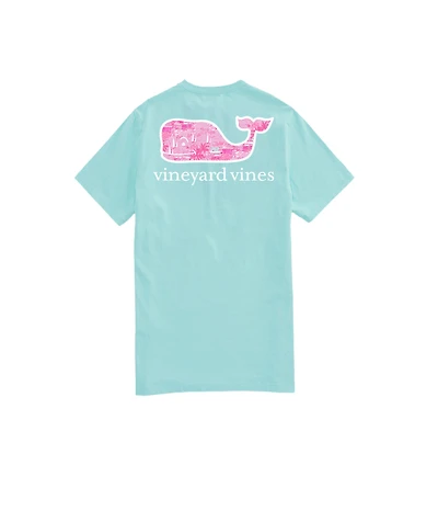 OUTLET Women's Bermuda Scene Whale Short-Sleeve Pocket Tee
